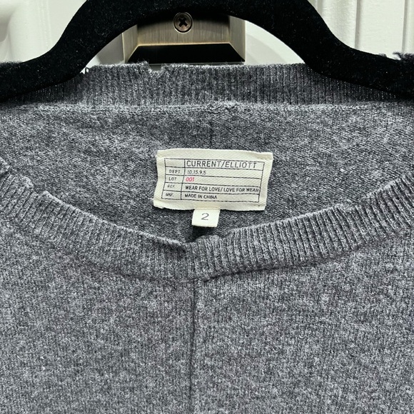 Current/Elliott dark grey sweater - size 2 - Picture 3 of 4